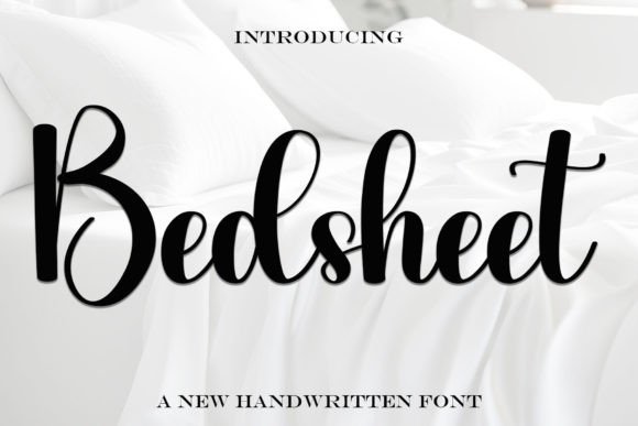 Bedsheet Font: Elegant Script for Editorial Design