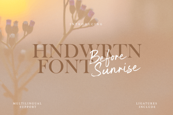 Before Sunrise: A Font for Real Business Magic
