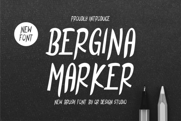Bergina Marker Font for Web Design