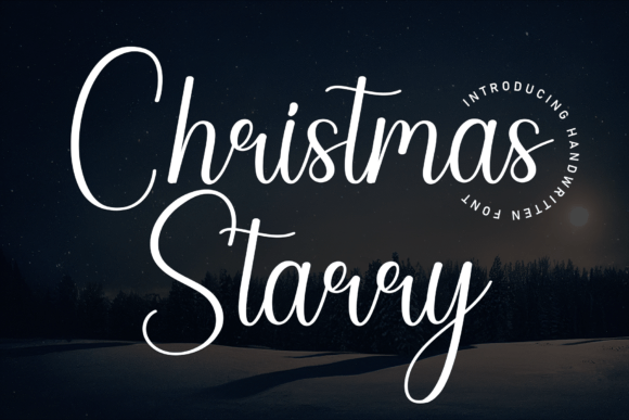 Christmas Starry Font for Editorial Design