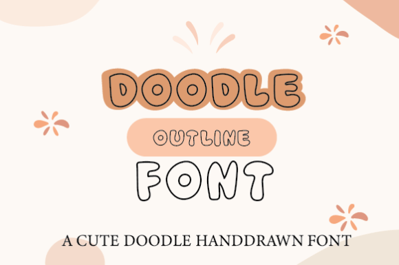 Doodle Outline Font