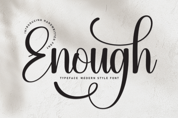 Enough: A Graceful Script Font