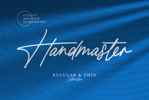 Handmaster Font: Elegant Script for Web Design