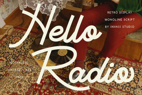 Hello Radio Font: A Vintage Touch for Web Design