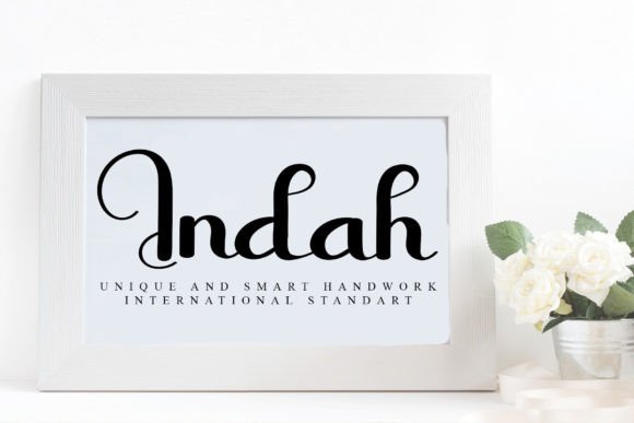 Indah: A Handwritten Font for Creative Makers