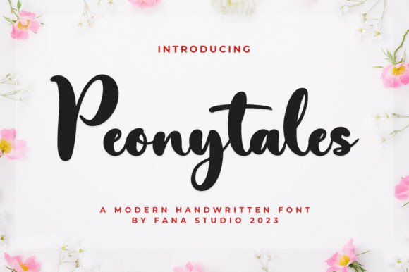 Peonytales: A Script Font for Creative Brands