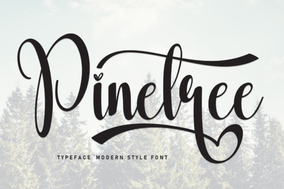 Pinetree Font: Elegant Script for Creative Projects