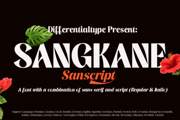 Sangkane Sanscript Font