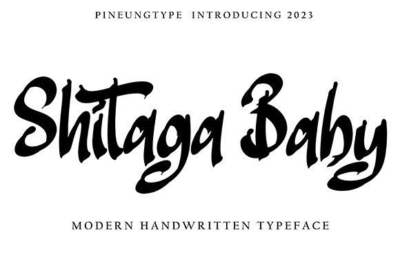 Shitaga Baby: A Handwritten Font for Web Design