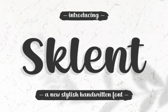 Sklent: A Stylish Handwritten Font