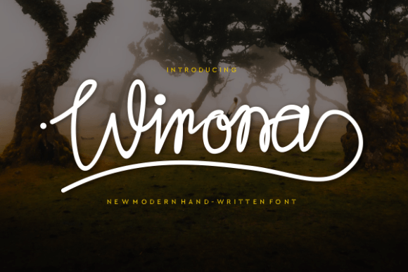 Wirona: Elegant Script Font